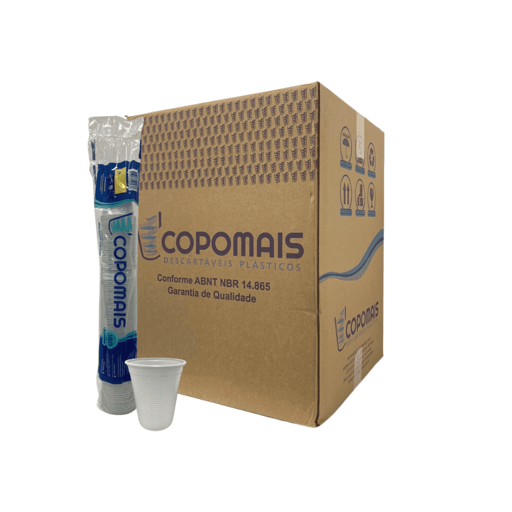 Produto Copo 180ml Branco PS Copomais 2.500 unidades