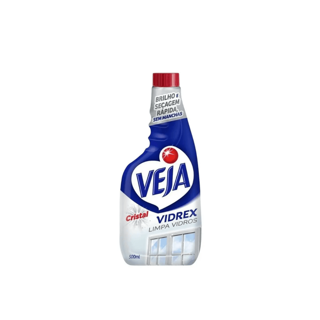 Produto Limpa Vidros Cristal Vidrex Veja Refil 500ml