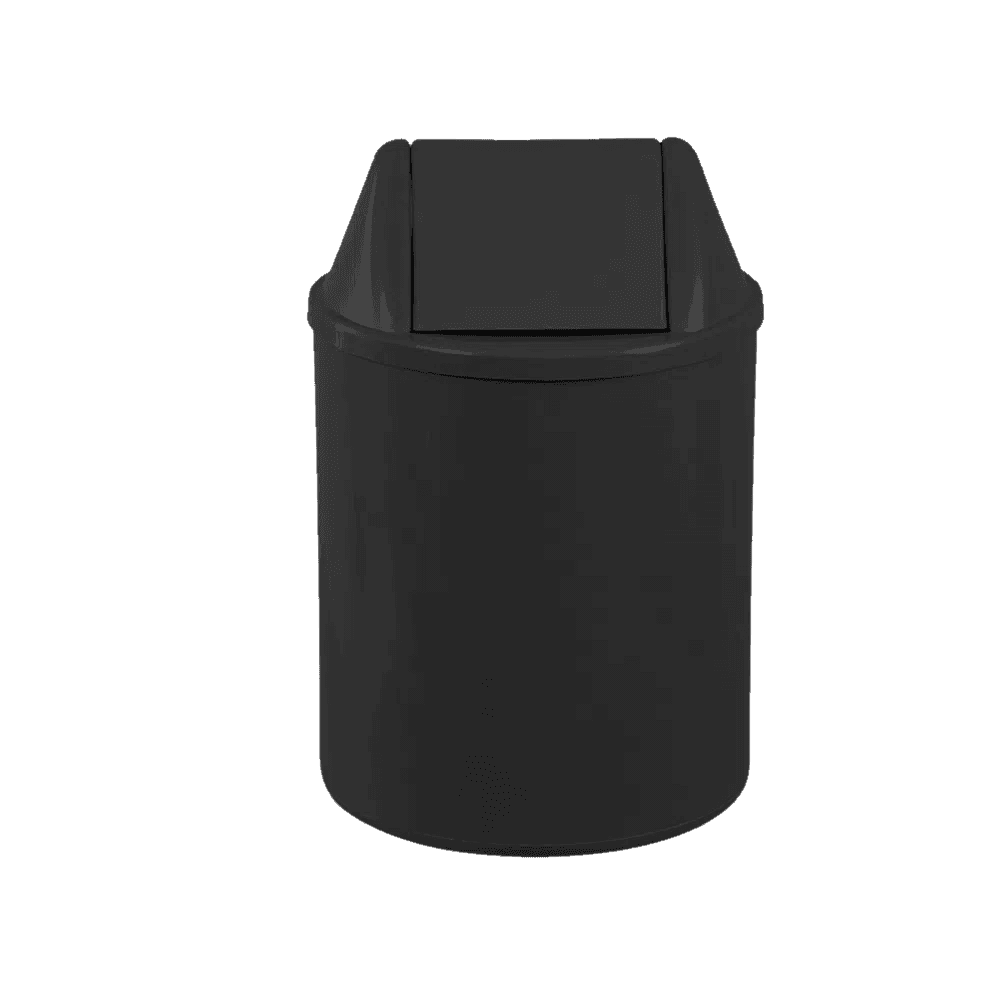 Produto Lixeira 12L Redonda Preta com Tampa basculante EB9P JSN