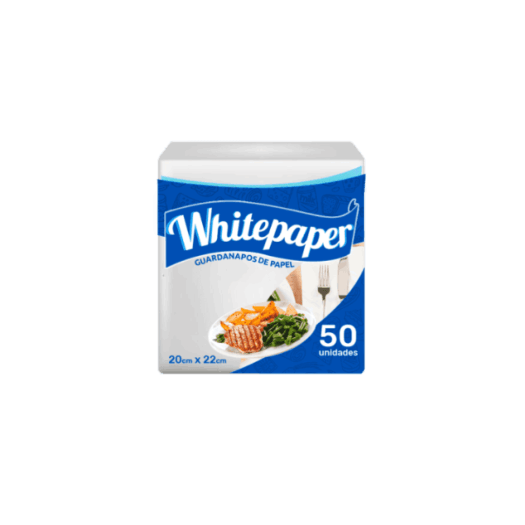 Produto Guardanapo Folha Simples 20x22cm White Paper 5.000 folhas