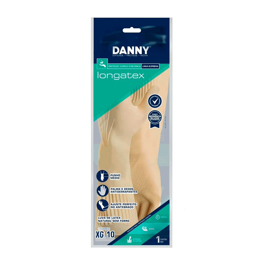 Produto Luva Látex Longa XG Danny