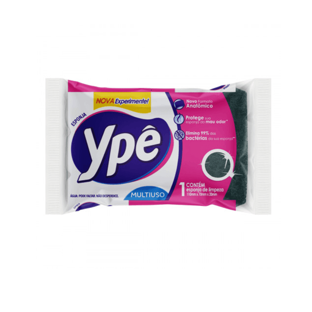Produto Esponja Multiuso Dupla Face Ypê Unitária