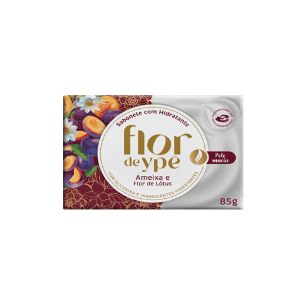 Produto Sabonete Flor de Ypê Ameixa e Flor de Lótus 12x85g