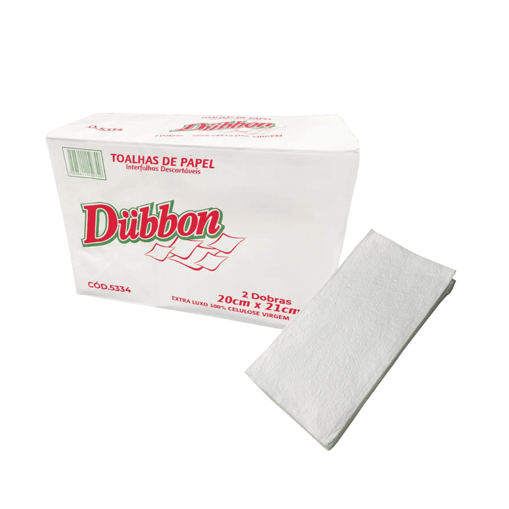 Produto Papel Interfolha 2 Dobras Folha Simples 100% Celulose Dubbon 20g