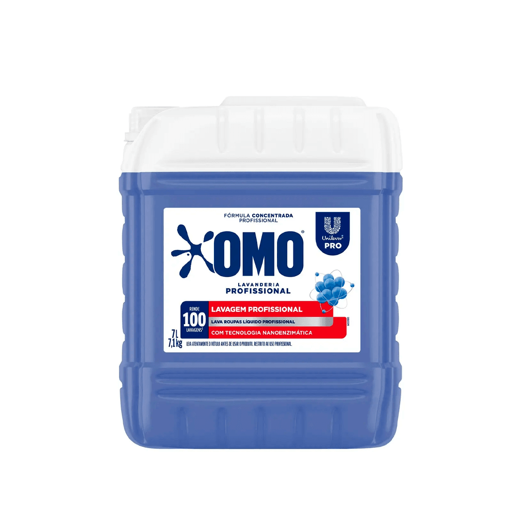 Produto Lava Roupas Lavanderia Pro Líquido 7L Omo - Unilever Pro