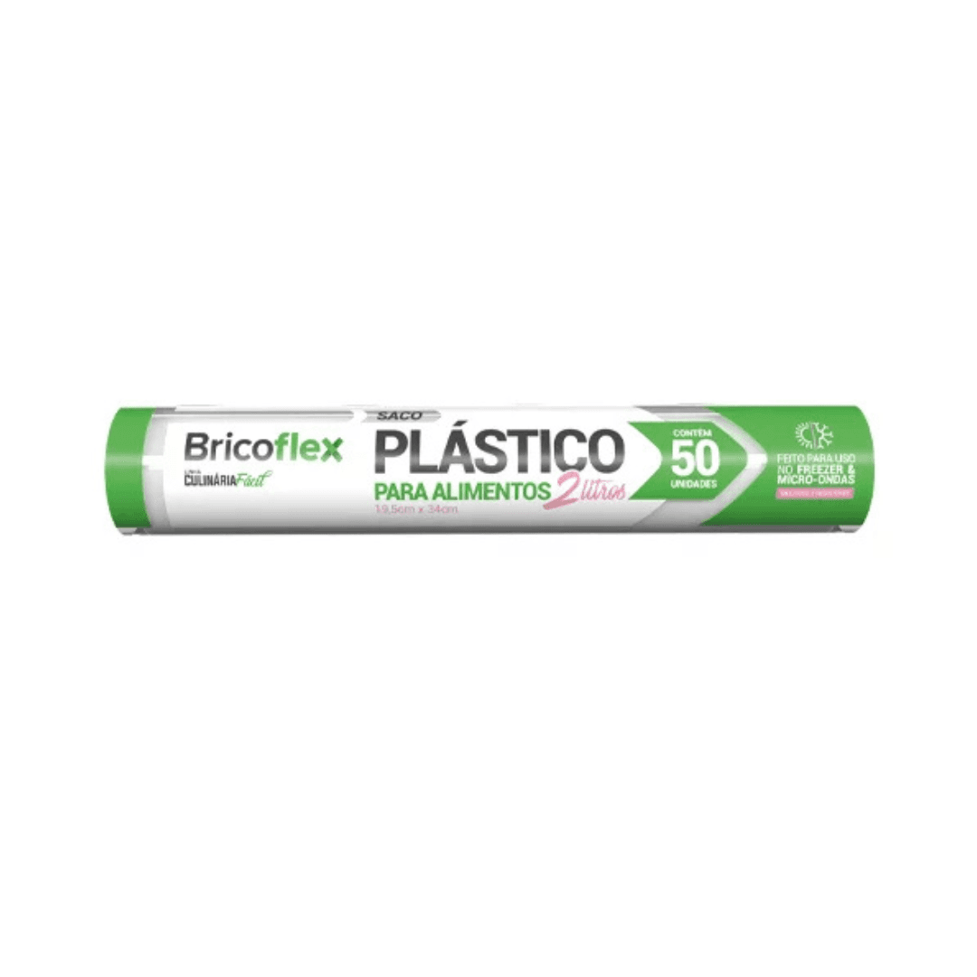 Produto Saco Plástico P/Freezer 2LT Bricoflex 19,5x34cm