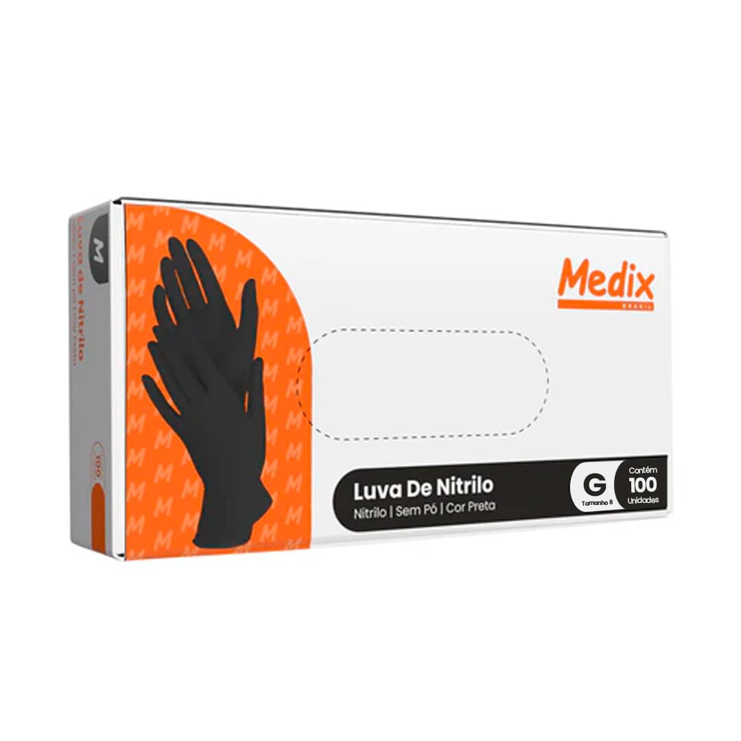 Produto Luva Nitrilo G Medix Sem Pó Preta