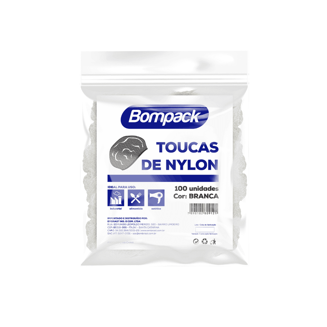 Produto Rede Nylon Bompack P/ Cabelo Branca