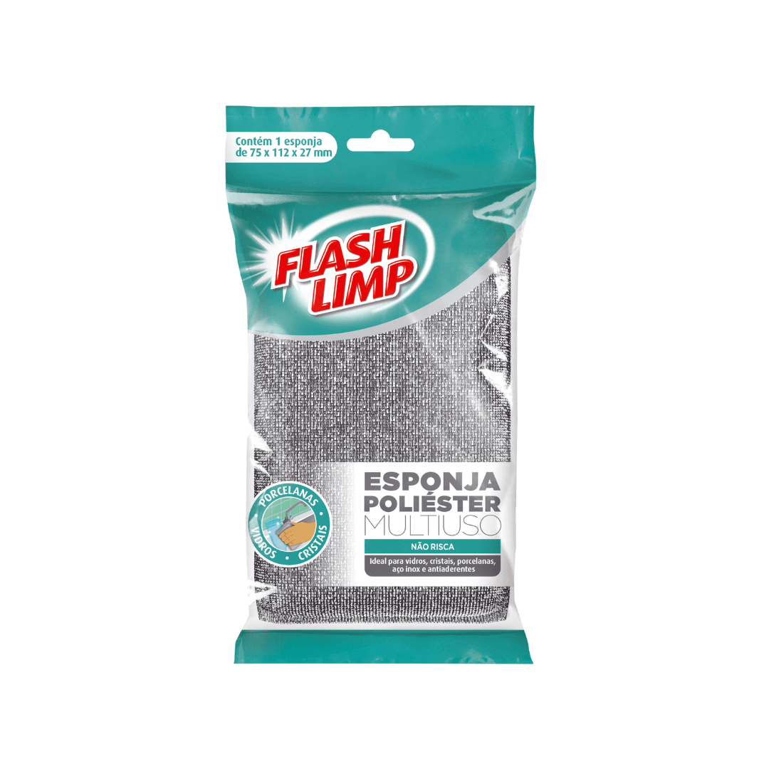 Produto Esponja Multiuso Poliéster Flash Limp