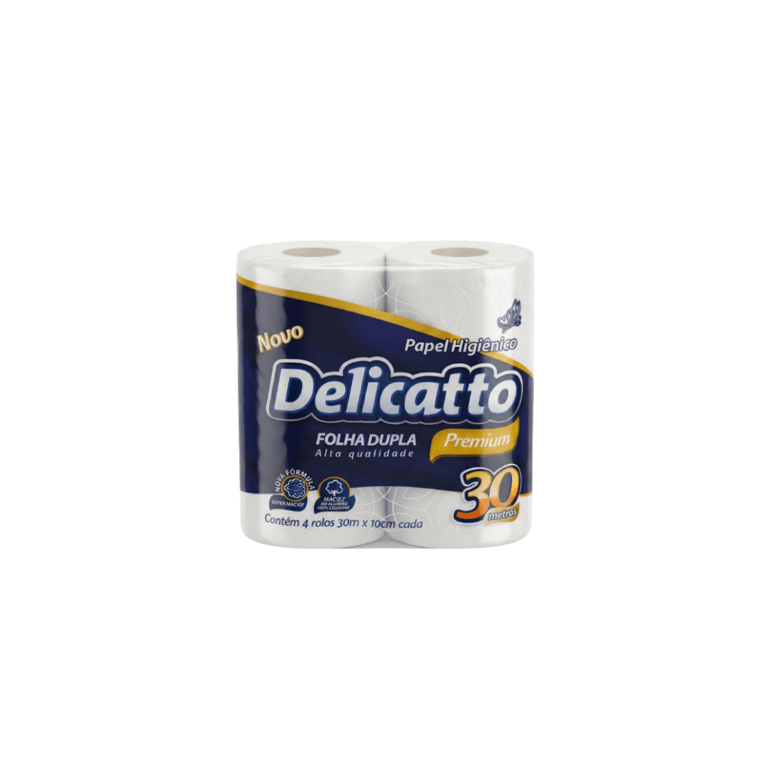 Produto Papel Higiênico Folha Dupla Premium 16X4X30M Delicatto