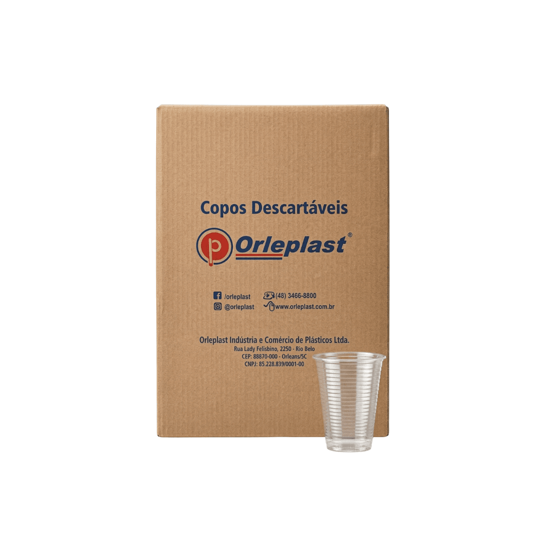 Produto Copo PP Transparente 200Ml Orleplast