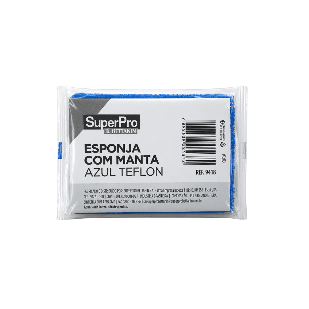 Produto Esponja Não Risca Azul Teflon SuperPro
