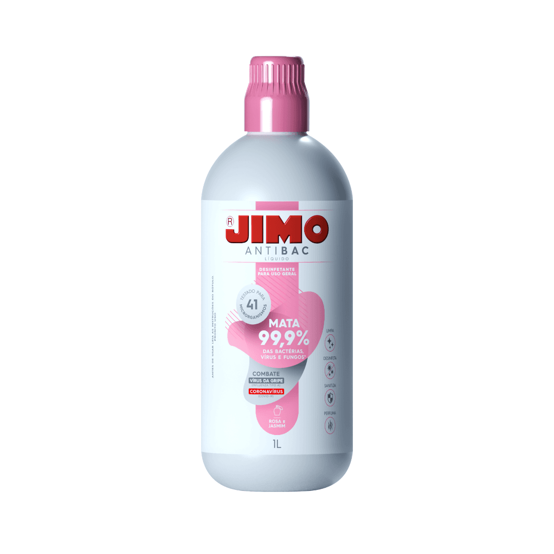 Produto Desinf 1L Jimo Antibac Rosa e Jasmim