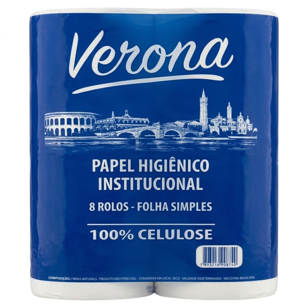 Produto P.Hig Rolão 100%Cel Verona FS 8 Rolo